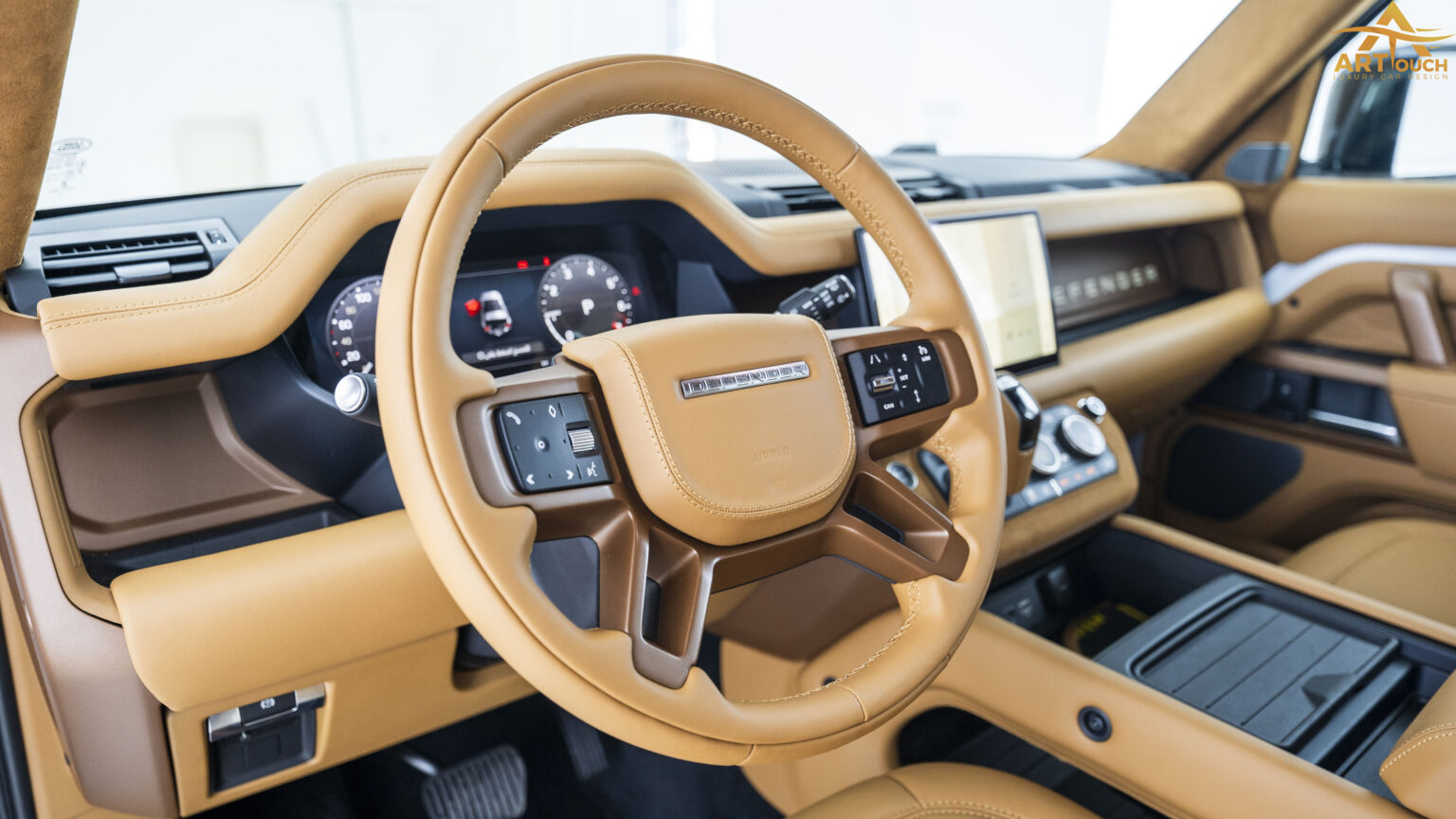 Land Rover Defender Customize interior Saffron Leather