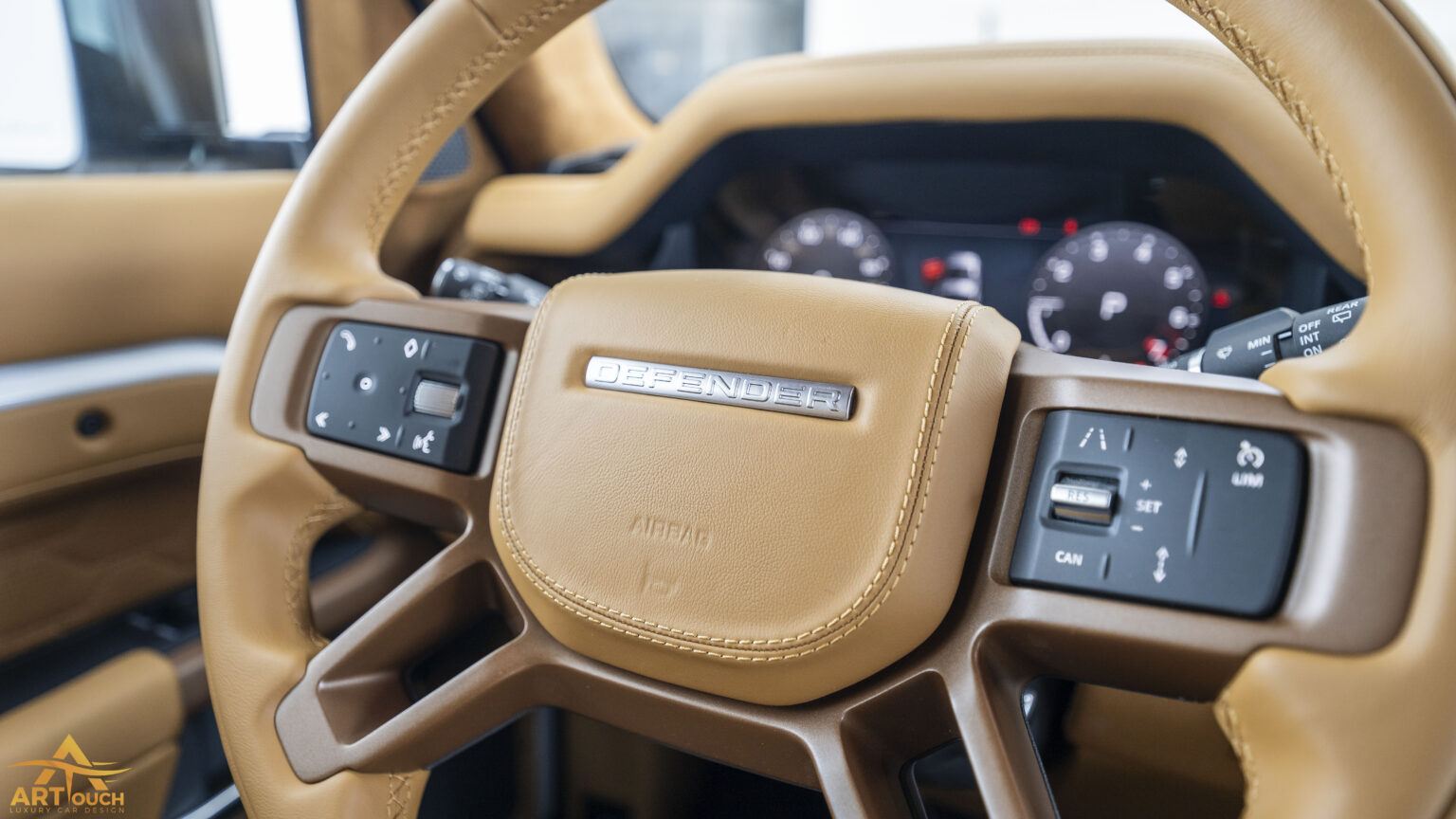 Land Rover Defender Customize interior Saffron Leather