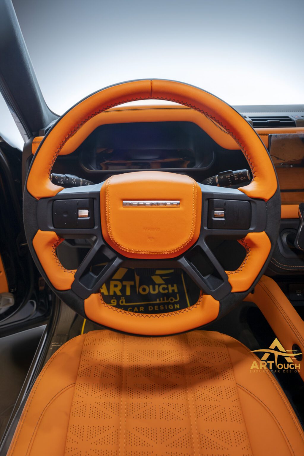 Land-Rover-Defender-interior-upholstery-Orange